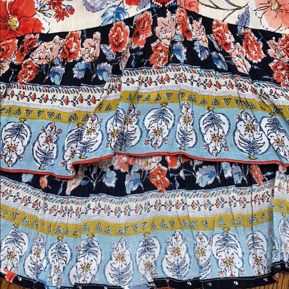 Patrons of Peace BOHO Floral Sleeveless Tank Ruffles Women’s XS NWT - Picture 5 of 8